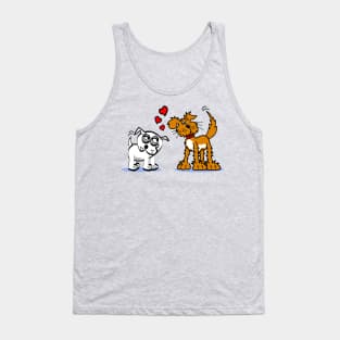 Puppy love cute dogs hearts Tank Top